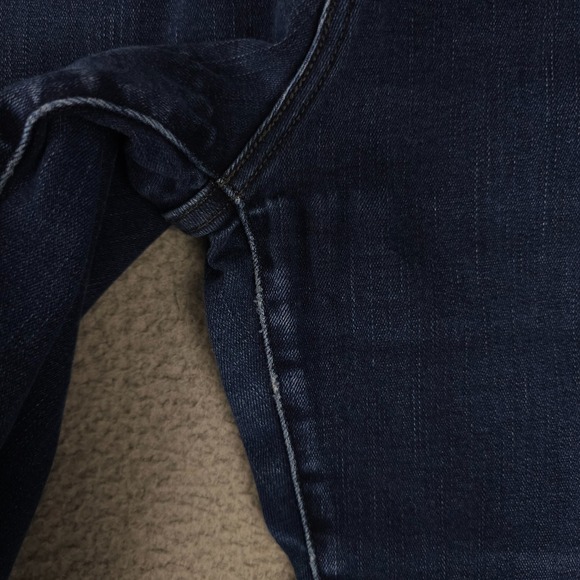 Levis 512 Jeans Womens 12 Blue Perfectly Slimming Straight Leg Stretch Dark Wash - Picture 14 of 16